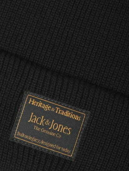 Jack & Jones Attitude Плетена шапка Черно - Плетени шапки - 