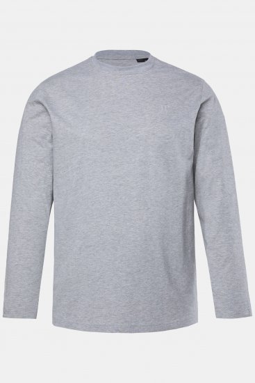 JP1880 Long Sleeve OEKO-TEX T-Shirt Grey - Тениски - мъжки тениски големи размери