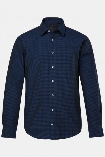 JP1880 Shirt Long Sleeve Kent Collar Navy - Ризи - мъжки ризи големи размери
