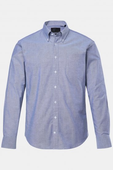 JP1880 Oxford Shirt Long Sleeve Denim Blue - Ризи - мъжки ризи големи размери