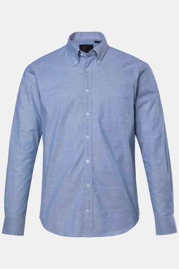 JP1880 Oxford Shirt Flexnamic Long Sleeve Ash Turquoise - Ризи - мъжки ризи големи размери