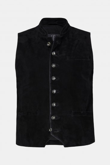 JP1880 Vest Goat Suede Traditional Black - Празнично облекло - Празнично облекло – За да празнувате стилно и удобно
