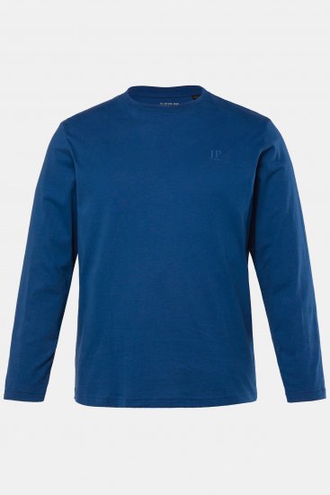 JP1880 Long Sleeve OEKO-TEX T-Shirt Blue - Тениски - мъжки тениски големи размери
