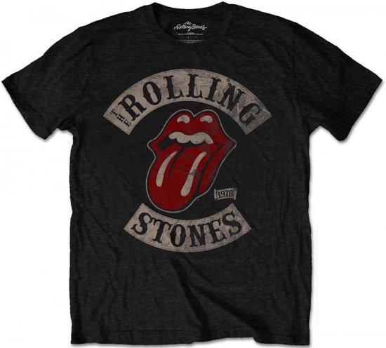 Rolling Stones 1978 Tour T-shirt Black - Тениски - мъжки тениски големи размери