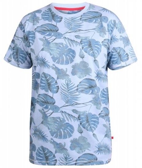 D555 Seymour T-shirt Blue - Тениски - мъжки тениски големи размери