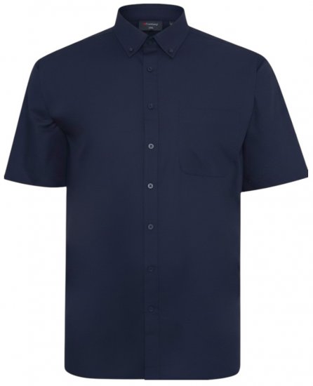 Espionage SH149 Plain Short Sleeve Shirt Navy - Ризи - мъжки ризи големи размери