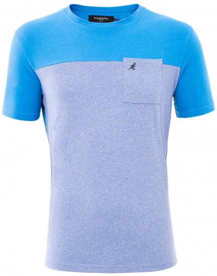 Kangol Sherwin T-shirt Blue - Тениски - мъжки тениски големи размери