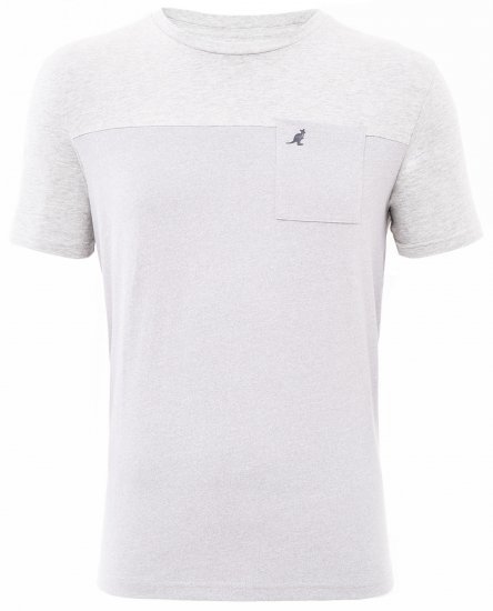 Kangol Sherwin T-shirt Grey - Тениски - мъжки тениски големи размери