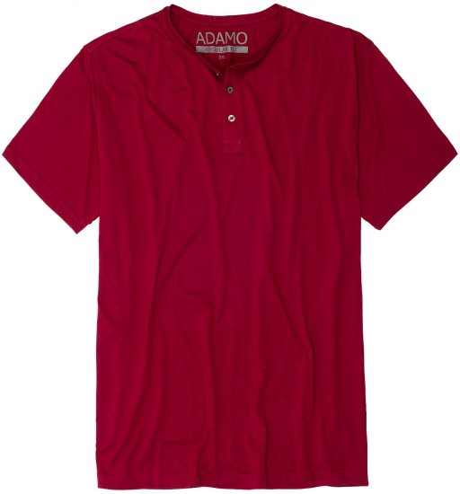 Adamo Silas Regular fit Serafino T-shirt Burgundy - Тениски - мъжки тениски големи размери