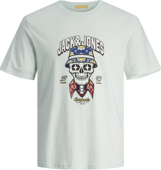 Jack & Jones JORCOCONUT T-shirt Skylight - Тениски - мъжки тениски големи размери
