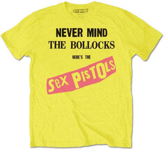 Sex Pistols Never Mind The Bollocks T-shirt Yellow - Тениски - мъжки тениски големи размери