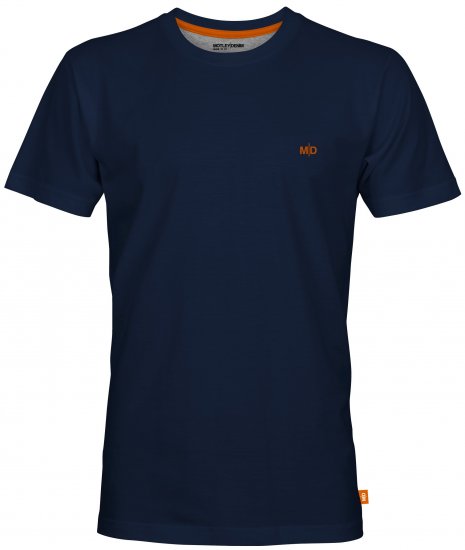 Motley Denim Stockholm T-shirt Navy - Тениски - мъжки тениски големи размери