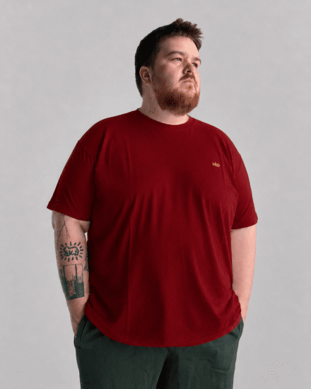 Motley Denim Stockholm T-shirt Red - Тениски - мъжки тениски големи размери