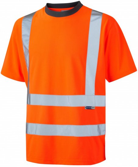 Leo Braunton Coolviz T-shirt Hi-Vis Orange - Работно облекло - мъжки работно облекло големи размери