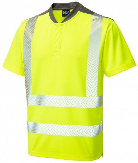Leo Putsborough COOLMAX® Performance T-Shirt Hi-Vis Yellow - Работно облекло - мъжки работно облекло големи размери