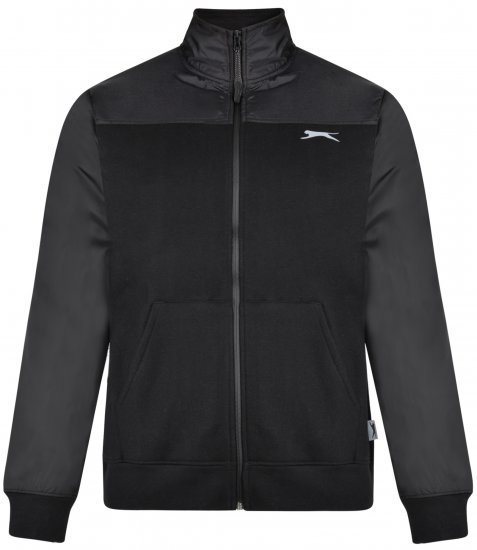 Slazenger Tatum Funnel Neck Black - Суичъри & cуичъри с качулка - мъжки суичъри големи размери