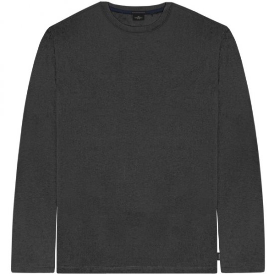 Double Outfitters TS-9170 Long Sleeve T-Shirt Anthracite - Тениски - мъжки тениски големи размери