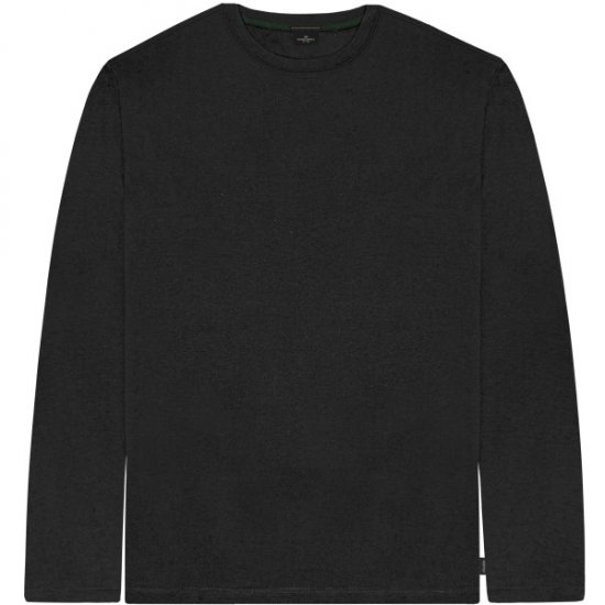 Double Outfitters TS-9170 Long Sleeve T-Shirt Black - Тениски - мъжки тениски големи размери