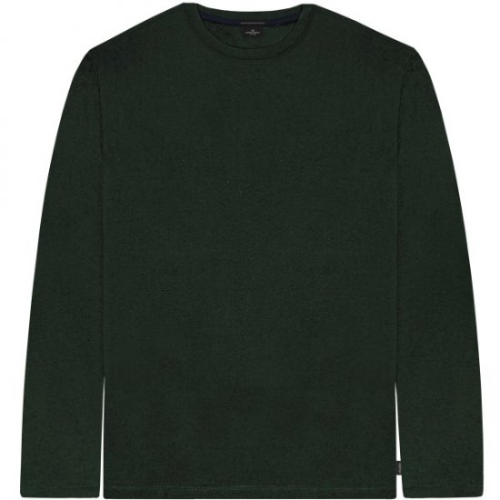 Double Outfitters TS-9170 Long Sleeve T-Shirt Forest Green - Тениски - мъжки тениски големи размери