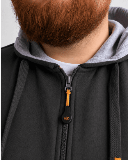 Motley Denim Copenhagen Hoodie Charcoal - Суичъри & cуичъри с качулка - мъжки суичъри големи размери