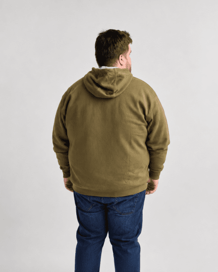 Motley Denim Copenhagen Hoodie Dark Khaki - Суичъри & cуичъри с качулка - мъжки суичъри големи размери