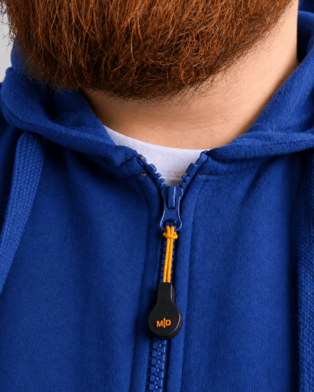 Motley Denim Copenhagen Hoodie Royal Blue - Суичъри & cуичъри с качулка - мъжки суичъри големи размери