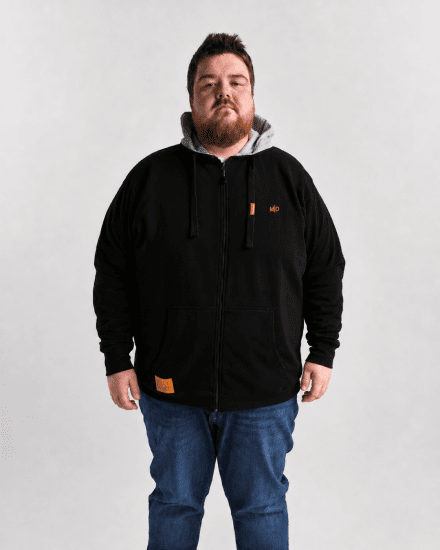 Motley Denim Copenhagen Hoodie Black - Суичъри & cуичъри с качулка - мъжки суичъри големи размери