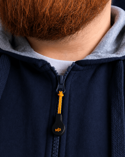 Motley Denim Copenhagen Hoodie Navy - Суичъри & cуичъри с качулка - мъжки суичъри големи размери