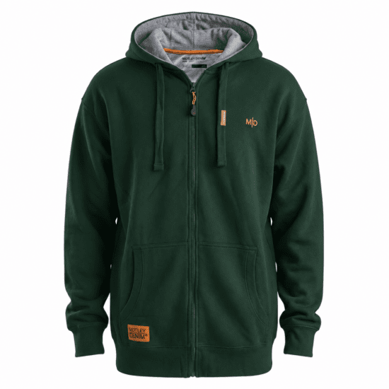 Motley Denim Copenhagen Hoodie Racing Green - Суичъри & cуичъри с качулка - мъжки суичъри големи размери