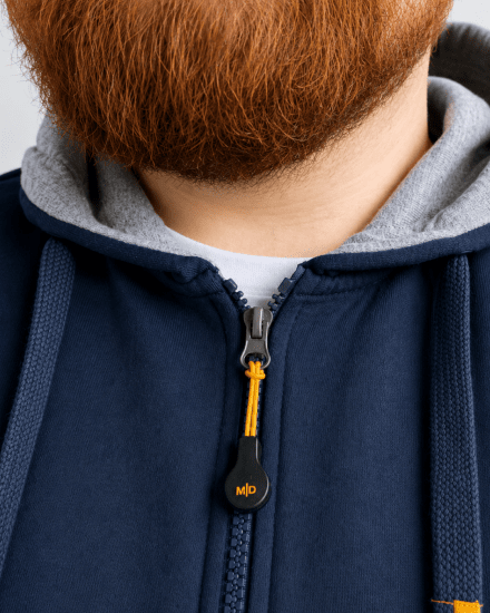 Motley Denim Copenhagen Hoodie Dark Indigo - Суичъри & cуичъри с качулка - мъжки суичъри големи размери
