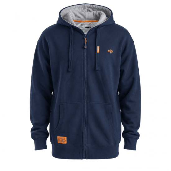 Motley Denim Copenhagen Hoodie Dark Indigo - Суичъри & cуичъри с качулка - мъжки суичъри големи размери