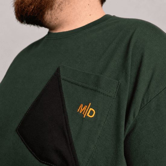 Motley Denim Milan Тениска Състезателно зелено - Тениски - мъжки тениски големи размери