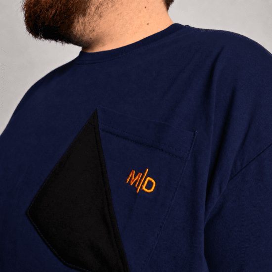 Motley Denim Milan Тениска Тъмносин - Тениски - мъжки тениски големи размери