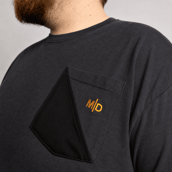 Motley Denim Milan Тениска Антрацит - Тениски - мъжки тениски големи размери