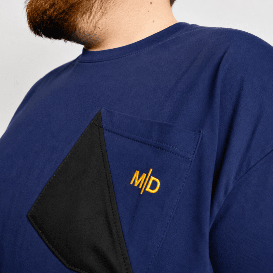 Motley Denim Milan Тениска Тъмно индиго - Тениски - мъжки тениски големи размери