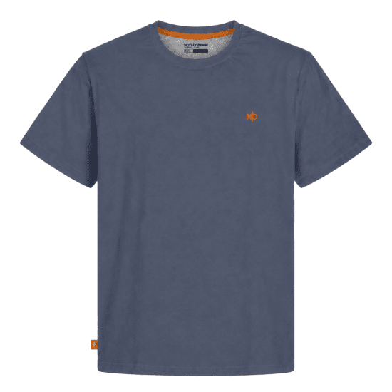 Motley Denim Stockholm T-shirt Light Indigo - Тениски - мъжки тениски големи размери