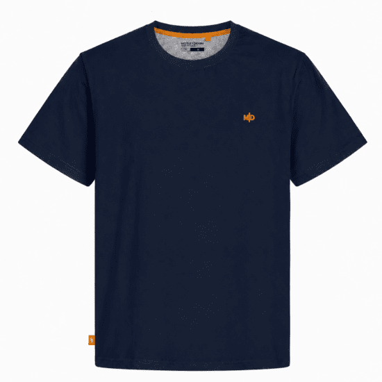 Motley Denim Stockholm T-shirt Navy - Тениски - мъжки тениски големи размери