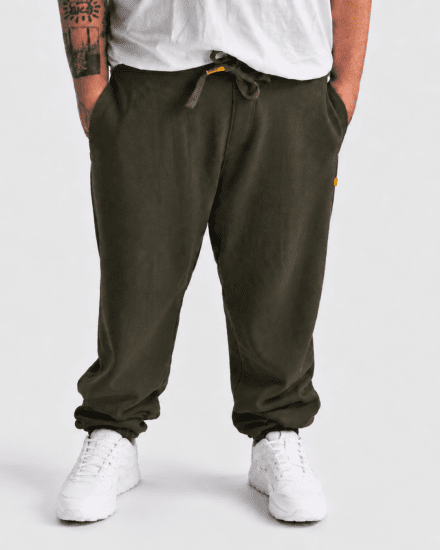 Motley Denim Berlin Sweatpants Dark Khaki - Спортни панталони & Kъси панталони - мъжки спортни панталони големи размери