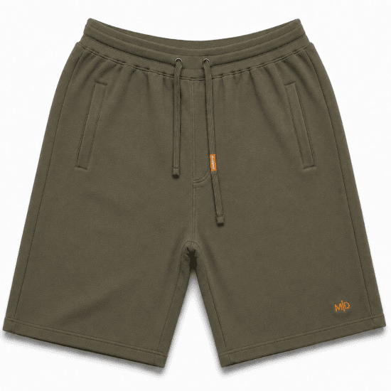 Motley Denim Paris Sweatshorts Dark Khaki - Спортни панталони & Kъси панталони - мъжки спортни панталони големи размери