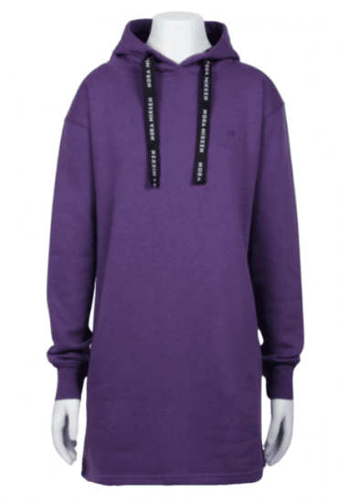 Nora Mikken KRISTINA Long Hoodie Purple - Суичъри & cуичъри с качулка - 