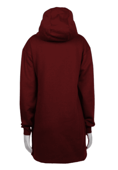 Nora Mikken KRISTINA Long Hoodie Burgundy - Суичъри & cуичъри с качулка - 