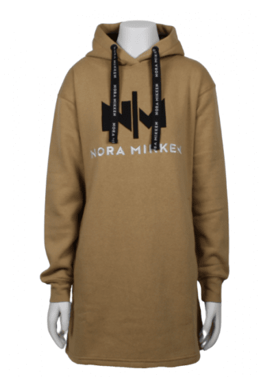Nora Mikken KADRI Long Hoodie Camel - Суичъри & cуичъри с качулка - 