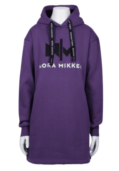 Nora Mikken KADRI Long Hoodie Purple - Суичъри & cуичъри с качулка - 