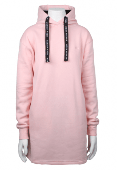 Nora Mikken KRISTINA Long Hoodie Pink - Суичъри & cуичъри с качулка - 