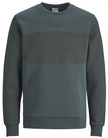 Jack & Jones JCOVETTEL Sweatshirt Spruce - Суичъри & cуичъри с качулка - мъжки суичъри големи размери