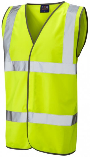 Leo Tarka Waistcoat Hi-Vis Yellow - Работно облекло - мъжки работно облекло големи размери