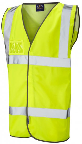 Leo Velator Mesh Back Waistcoat Hi-Vis Yellow - Работно облекло - мъжки работно облекло големи размери