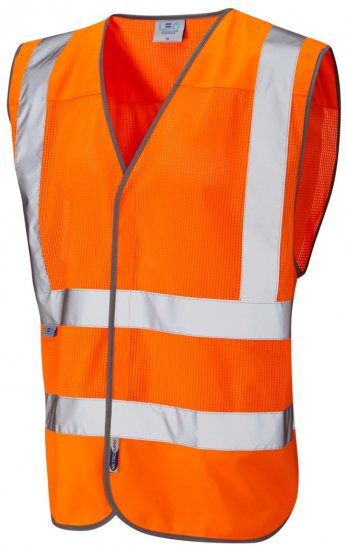 Leo Arlington Coolviz Waistcoat Hi-Vis Orange - Работно облекло - мъжки работно облекло големи размери