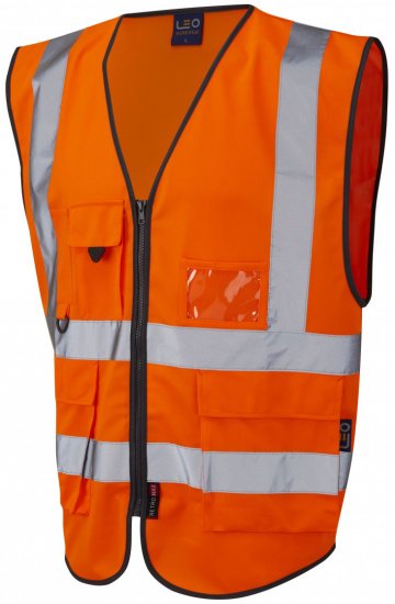 Leo Lynton Superior Waistcoat Hi-Vis Orange - Работно облекло - мъжки работно облекло големи размери