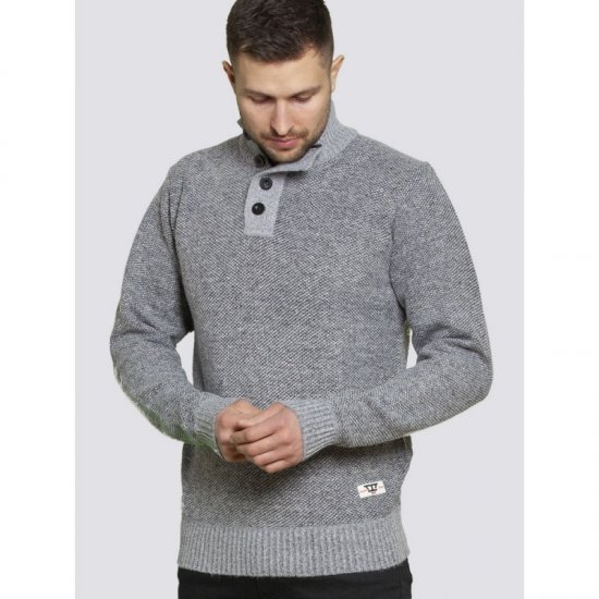 D555 Zane Sweater Grey - Суичъри & cуичъри с качулка - мъжки суичъри големи размери